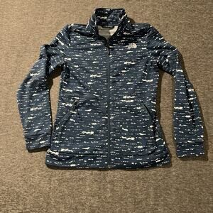 The North Face Cinder WT 100 Jacket Womens Small Full Zip Jacket Monterey Blue